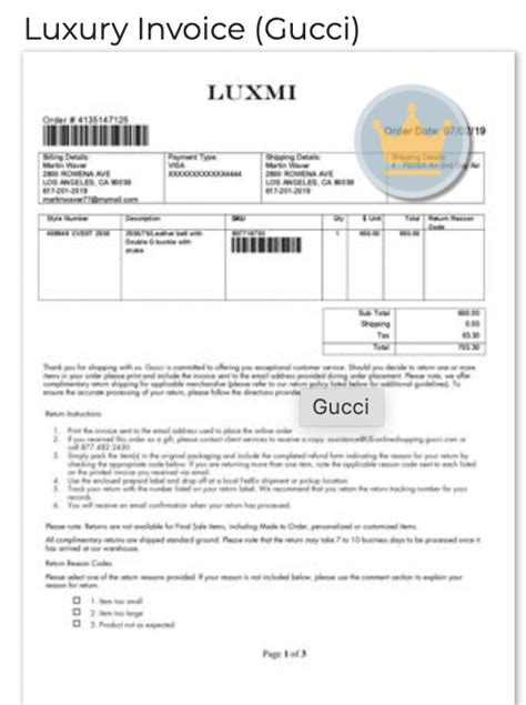 gucci rechnung|gucci customer service email.